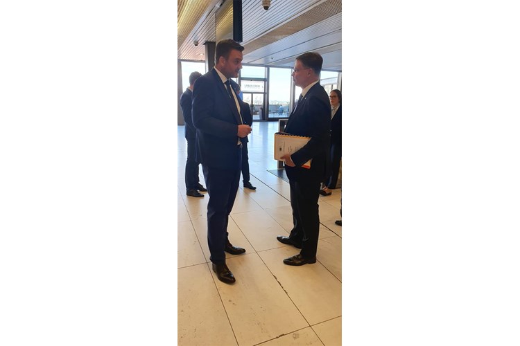 Slika Ministar Primorac s potpredsjednikom EK Valdis Dombrovskisom